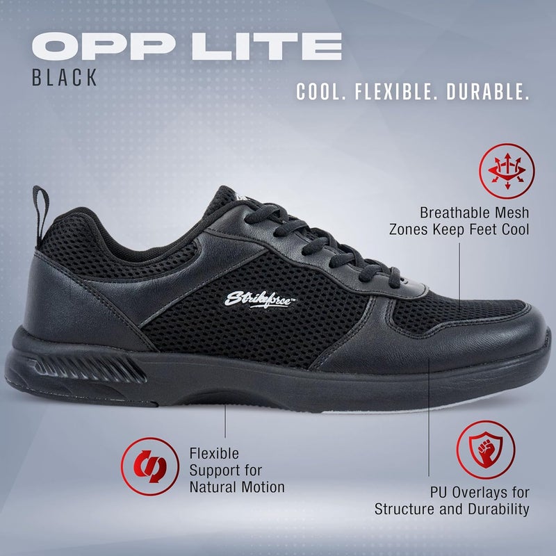 KR Strikeforce OPP Lite Black Athletic Right or Left Handed Bowling Shoes for Men - Medium & Wide Options Available - Image 5